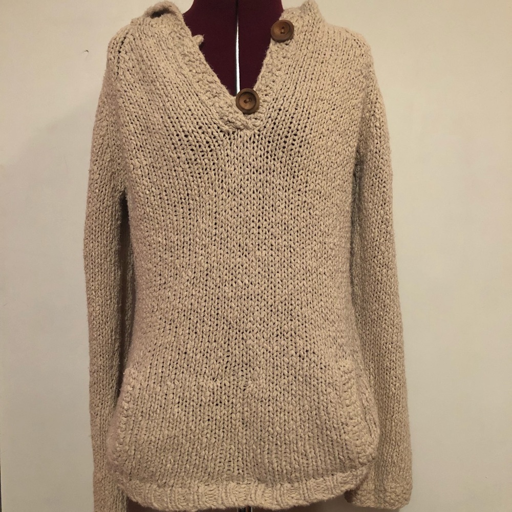 Tan Hoodie Sweater